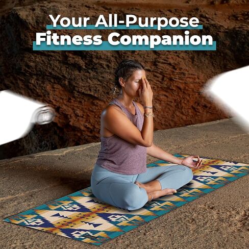 Pendleton x Yune Yoga 5mm PER Yoga Mat Premium All Purpose Exercise and Fitness Mat, Eco-Friendly, Extra Thick, Non-Slip, Anti-Tear New Designs in Saudi Arabia