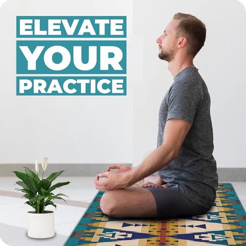 Pendleton x Yune Yoga 5mm PER Yoga Mat Premium All Purpose Exercise and Fitness Mat, Eco-Friendly, Extra Thick, Non-Slip, Anti-Tear New Designs in Saudi Arabia