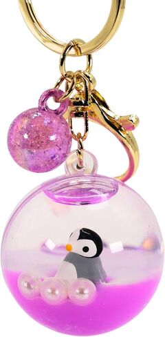 SPEEDYUNI سلسلة مفاتيح على شكل حيوانات بحرية | حامل حلقة مفاتيح على شكل حيوانات البحر السائلة الجمالية العائمة لسحر الحقائب ومفاتيح السيارة in Kuwait