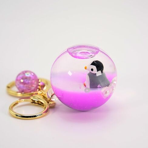 SPEEDYUNI سلسلة مفاتيح على شكل حيوانات بحرية | حامل حلقة مفاتيح على شكل حيوانات البحر السائلة الجمالية العائمة لسحر الحقائب ومفاتيح السيارة in Kuwait