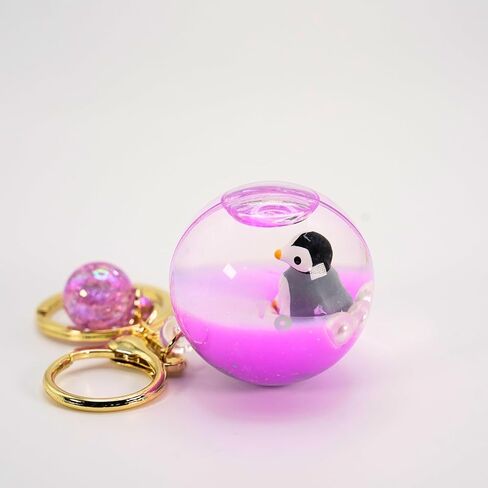 SPEEDYUNI سلسلة مفاتيح على شكل حيوانات بحرية | حامل حلقة مفاتيح على شكل حيوانات البحر السائلة الجمالية العائمة لسحر الحقائب ومفاتيح السيارة in Kuwait