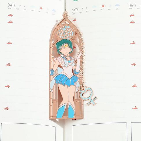 5 Style Anime Magical Girl Book Marks - Metal Bookmarks Gifts for Girls, Anime Fans, Book Lovers Student Men Women, Birthdays, Christmas, Valentine, School Supplies Book Accessory (Green Blue Color) in Kuwait