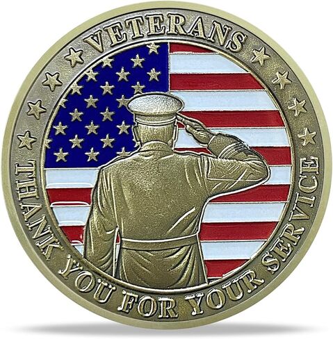20 PCS Military Veterans Thank You for Your Service Challenge Coin Commemorative Appreciation Gifts for Soldiers in Kuwait