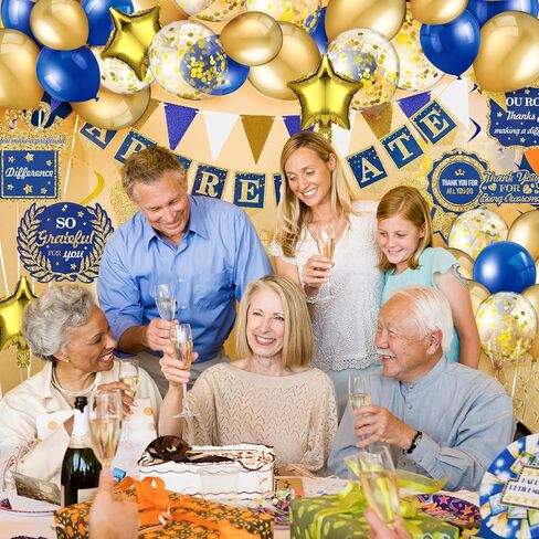 نحن نقدر لك ديكورات الحفلات، ديكور طاولة تقدير الموظفين، معلقة مسبقًا، نحن نقدر لك لافتة مفرش المائدة على شكل قرص العسل، بالونات معلقة حلزونية لمعلم الموظفين in Kuwait