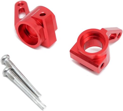 RC Alloy Steering Blocks, Replaces Part 3736,for Traxxas 1/10 2WD Slash, Stampede, Rustler, Bandit,Nitro Slash-Replaces Part 3736 (red) in Saudi Arabia