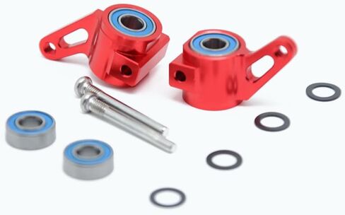RC Alloy Steering Blocks, Replaces Part 3736,for Traxxas 1/10 2WD Slash, Stampede, Rustler, Bandit,Nitro Slash-Replaces Part 3736 (red) in Saudi Arabia
