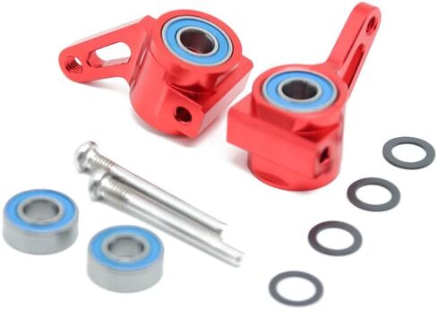 RC Alloy Steering Blocks, Replaces Part 3736,for Traxxas 1/10 2WD Slash, Stampede, Rustler, Bandit,Nitro Slash-Replaces Part 3736 (red) in Saudi Arabia