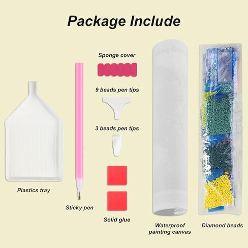FHBUBPUP Dragonfly Diamond Painting Kits for Adults, Lake Landscape Diamond Art for Beginners, 5D DIY Full Drill Round Gem Art Craft Home Wall Decor Gift 12x16 inch in Saudi Arabia