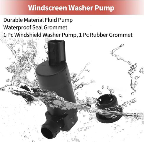 ACROPIX Windshield Washer Pump W/Grommet Windshield Washer Fluid Pump Fit for Ford Mondeo 2003-2015 Windshield Wiper Pump No.1S7117K624DD - Pack of 1 in Saudi Arabia