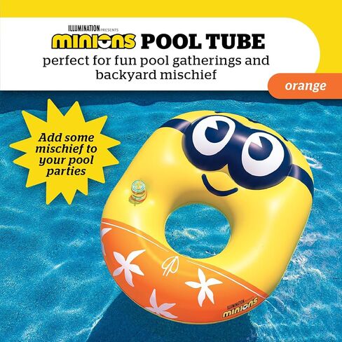 BigMouth Giant Minions Inflatable Pool Float, Inflatable Despicable Me 4 Swim Tube Floatie, Licensed Minions Movie Merchandise & Pool Party Supplies in Saudi Arabia