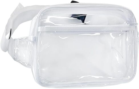 TotePrint Waterproof Transparent Black and White Packs for Women and Men,Clear Belt Bag with Adjustable Strap,Crossbody Bag Waist Bag Clear Purse for Shopping,Concerts,Stadium in Saudi Arabia