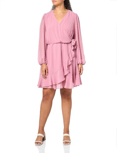City Chic Women's Citychic Plus Size Dress Dobby Ruffles in Saudi Arabia