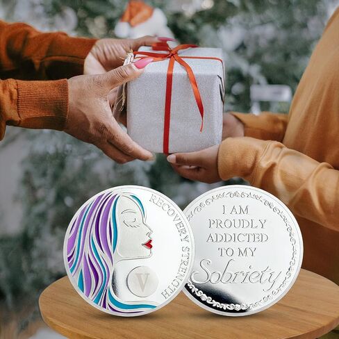 CHURYUML 13 Year Sobriety Coin A Sober Woman Sobriety Chip Sobriety Gifts for Women Alcoholics Anonymous Gifts Sober Medallions AA Coins Recovery Gift Affirmation Token in Saudi Arabia