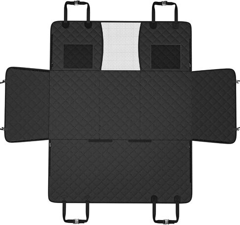 VEVOR Back Seat Extender for Dogs,Dog Hammock for Car Back seat,Dog Car Seat Cover with Hard Bottom Dog Car Seat Bed 52"x24.8",Supports 350lb with Mesh Window and Storage Pocket for Car, SUV in Saudi Arabia
