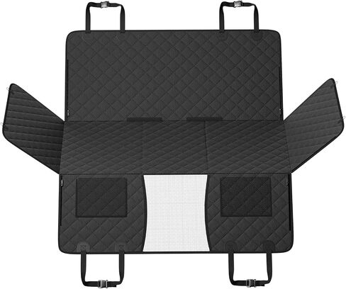 VEVOR Back Seat Extender for Dogs,Dog Hammock for Car Back seat,Dog Car Seat Cover with Hard Bottom Dog Car Seat Bed 52"x24.8",Supports 350lb with Mesh Window and Storage Pocket for Car, SUV in Saudi Arabia