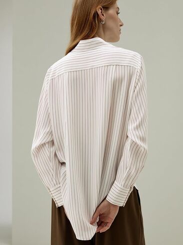 LilySilk SOS Silk Blouse Oversized Pure Silk Shirt Women Long Sleeve Button Up Ladies Silk Top Elegant Office Luxury in Saudi Arabia