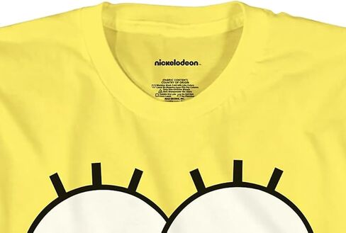 تي شيرت سبونج بوب سكوير بانتس للأولاد كبير يضحك وجه سعيد جرافيك تي شيرت للأطفال قطن برقبة دائرية وأكمام قصيرة in Kuwait