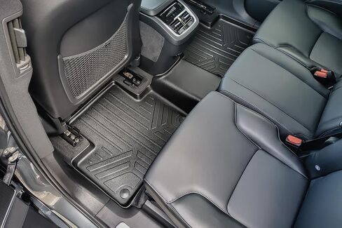 SMARTLINER Floor Mats 3 Rows and Cargo Liner Behind 3rd Row Set Black for 2016-2025 Volvo XC90 - No Plug-in Hybrid Models in Saudi Arabia