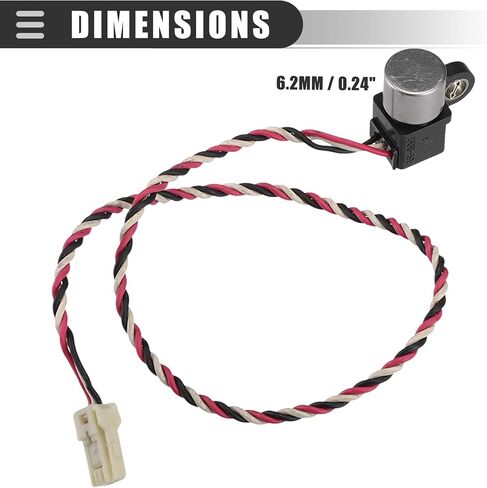 Motoforti Automatic Transmission Input Speed Sensor, Vehicle Speed Sensor, for Infiniti FX35 2003-2008, Plastic, No.319351XJ0A, Black in Saudi Arabia