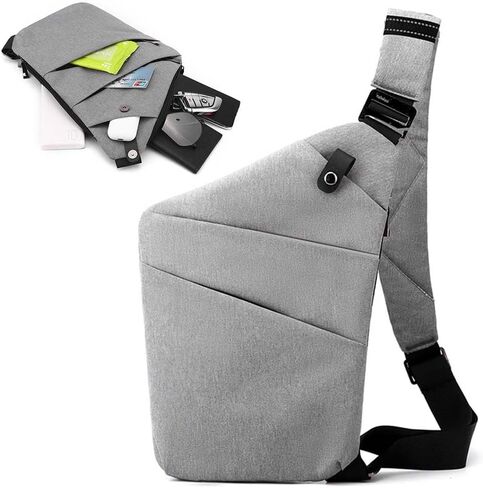Anti Theft Travel Bag for Women, Travel Purses Anti Theft Crossbody, Slim Sling Crossbody with Adjustable Strap Crossbody Chest Bag in Saudi Arabia