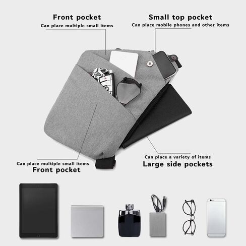 Anti Theft Travel Bag for Women, Travel Purses Anti Theft Crossbody, Slim Sling Crossbody with Adjustable Strap Crossbody Chest Bag in Saudi Arabia