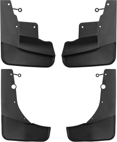 BOXI (Set of 4) Front and Rear Side Mud Flaps Splash Guards Mudflaps Fits for Jeep Grand Cherokee WK2 2011 2012 2013 2014 2015 2016 2017 2018 2019 2020 2021 | Replaces OE# 82212019AD 82212020AD in Saudi Arabia
