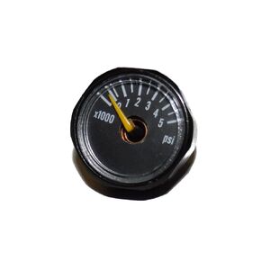 5000 PSI Gauge for Paintball Air Tank by Captain O-Ring (5k Gauge Black, Compatible with 3k and 4.5k Tanks)