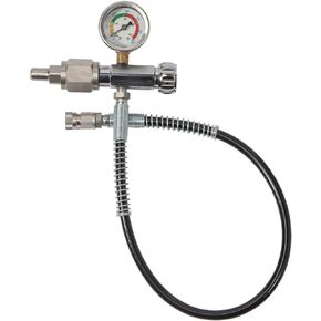 TBVECHI Adaptor 4500PSI Paintball SCBA Fill Station Charging Adapter with 60cm Microbore Hose Diving Cylinder Inflation Valve (CGA320)