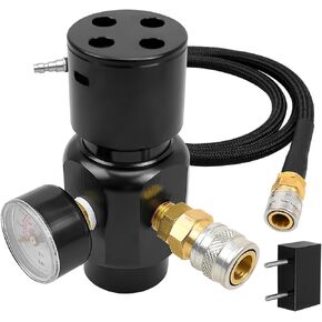TIKSCIENCE Paintball Co2 Pressure Regulator Fit for Paintball Tanks Mini Sef Super Fast Refresh HPA Regulator and Valve Gauge Adapter Input 1500psi Output 0 to 150psi