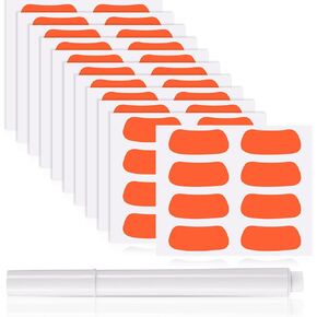Eye Strips Sports Eye Stickers Breathable Eye Strips with 1 White Pencil for Baseball Football Softball Fans on Game Day