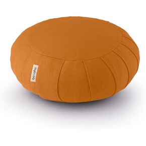 Meditation Cushion | CLASSIC Zafu Meditation Cushion with Removable Washable Cover | Certified Organic Cotton Meditation Cushions | Buckwheat Hulls Cushion Meditation Pillow