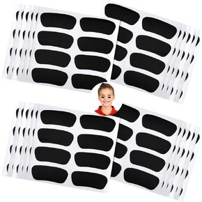 100 Pairs Eye Black Baseball Stickers Black Under Eye Sports Softball Face Paint Breathable Eye Strips for Game Day