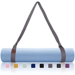 Yoga Mat Strap/Sling Adjustable Exercise Mat Strap Carrier Macaron Style Color Made Of Premium Polyester Cotton (only straps)