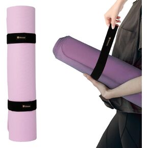 Aolamegs Heavy Duty Bungee Straps Band, Stretchable Wrapper, Wrap Organizer for Yoga/Workout/Exercise/Pilates Mat Storage