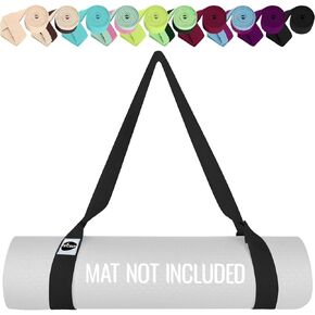 TECEUM [NEW 2024] Yoga Mat Strap – 15+ Colors – Adjustable Mat Holder Sling For All Mats [Mat Not Included]