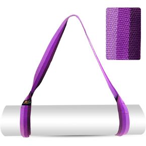 Yoga Mat Strap for Carrying, Adjustable Mat Holder Carrier Sling with Thick, Durable & Comfy Texture Stretching