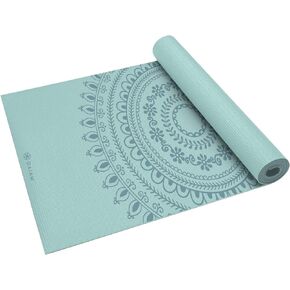 Gaiam Yoga Mat - Premium 6mm Print Extra Thick Non Slip Exercise & Fitness Mat for All Types of Yoga, Pilates & Floor Workouts (68"L x 24"W x 6mm Thick)
