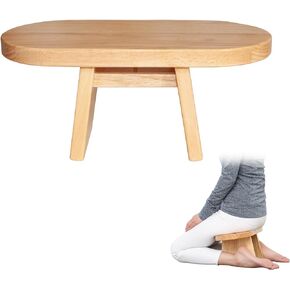 Halotribe Meditation Bench. Meditation Stool Stable Design. Seiza Prayer Bench. Wooden Handcrafted.
