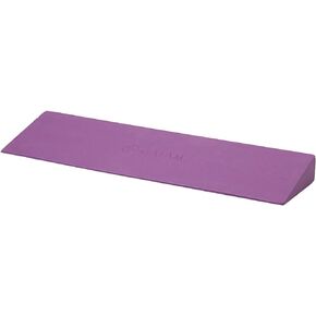 Gaiam Yoga Block Wedge - Lightweight EVA Foam - Yoga Wedge for Wrist and Lower Back Support - Slant Board for Comfortable Yoga Poses and Angles, (20" L x 6" W x 2" H), Deep Purple