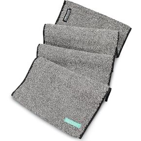 Yoga Towel - Infused with Activated Charcoal to Detoxify and Sweat - Made with Eco-Friendly Aqua-Cotton Yarn - Biodegradable and Sustainable - All Ages