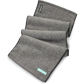 Yoga Towel - Infused with Activated Charcoal to Detoxify and Sweat - Made with Eco-Friendly Aqua-Cotton Yarn - Biodegradable and Sustainable - All Ages