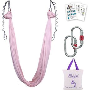 Aerial Silk Yoga Hammock & Swing for yoga Inversion,Strength training,starter hardware kit