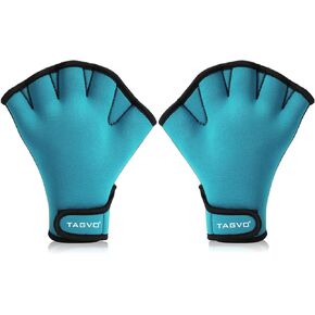 TAGVO Aquatic Gloves for Helping Upper Body Resistance, Webbed Swim Gloves Well Stitching, No Fading, Sizes for Men Women Adult Children Aquatic Fitness Water Resistance Training