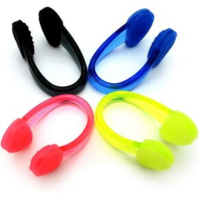 Silicone Waterproof Swimming Nose Clips Pool Nose Plugs for Adults with Box Packed, Set of 4