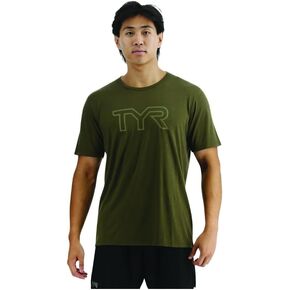 تي شيرت TYR USSTMC3A932XS للجنسين S/S تي شيرت Olive Night XS