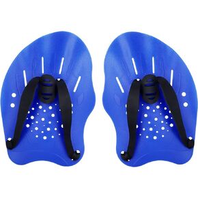 Gasher Contoured Swim Hand Paddles Swimming Training Paddles with Adjustable Straps Swimming Fins