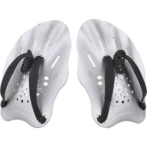 Gasher Contoured Swim Hand Paddles Swimming Training Paddles with Adjustable Straps Swimming Fins
