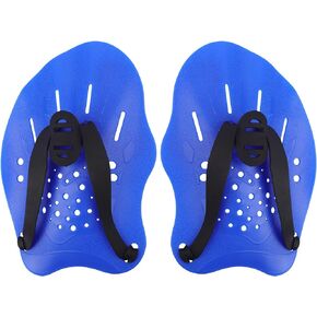 Grstltd Swimming Paddles for Hands, Swimming Training Hand Paddles with Adjustable Straps, Swim Paddles for Adult Children Unisex Professional Swimming Accessories - 1 Pair