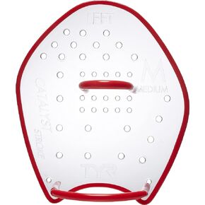 TYR mens CATALYST TRAINING PADDLES, M - Red, Medium US