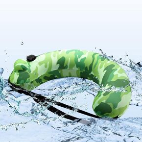 eirix Inflatable Swim Trainer for Kids/Adults, Protable Swimming Life Belt for Training, Multifunctional U Shaped Travel Nect/Waist Pillow